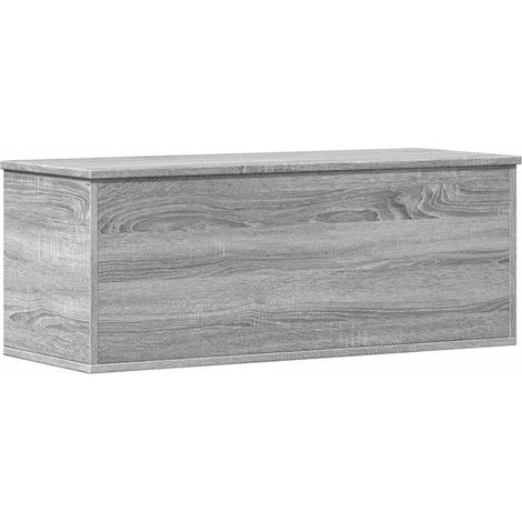 Maison Exclusive - Caja de almacenaje madera de ingeniería gris S