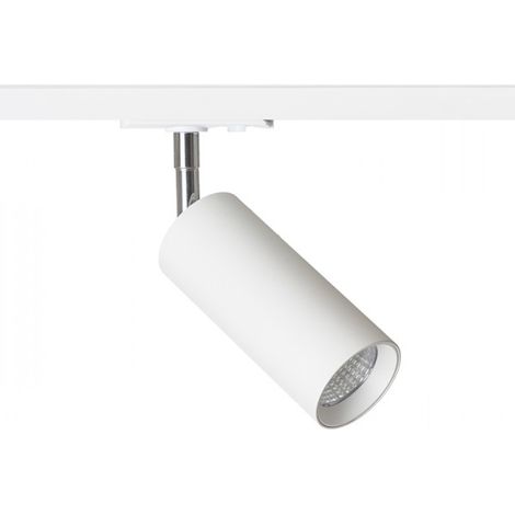 Spot MAVRO DIMM pour rails monophasés blanc 230V LED 12W 38° 3000K