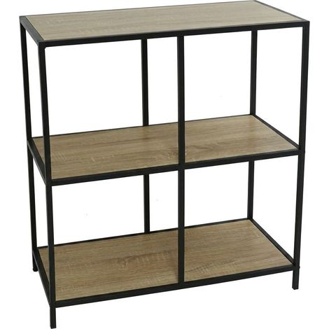 Scaffale Libreria 4 Ripiani Multiuso Espositore Industriale 66,5x32x72 cm (1/5)