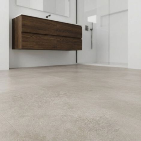 Suelo vinílico SPC click 6mm efecto piedra Gris Arena ISOVEX (1,84 m²)