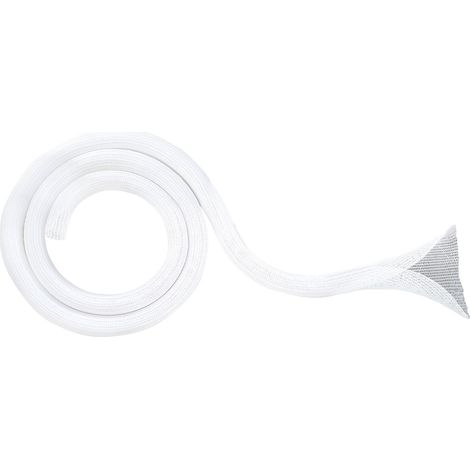 Schwaiger Kabelschlauch Ø 2,5 - 4 cm, 2 m, weiß Kabelschlauch