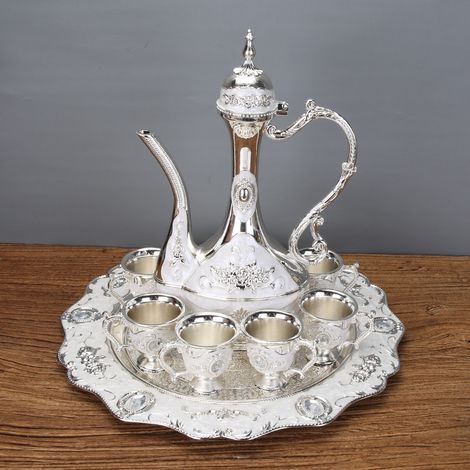 Ensemble de verres à vin blanc (blanc argenté), verres à vin blanc individuels de style européen, haut de gamme