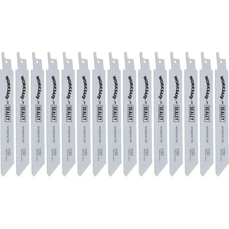 Reciprocating Saw Blade Metal 150mm Length 18tpi Bi Metal Pack of 15 (1/2)