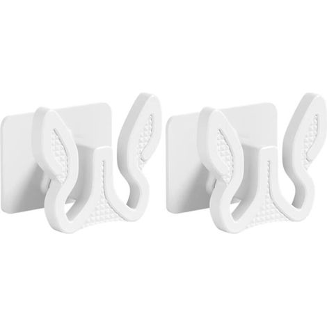 2 pièces Étagère à chaussures murale en plastique, polyvalente et portable, idéale pour la salle de bain ou le salon, Blanc (1/5)
