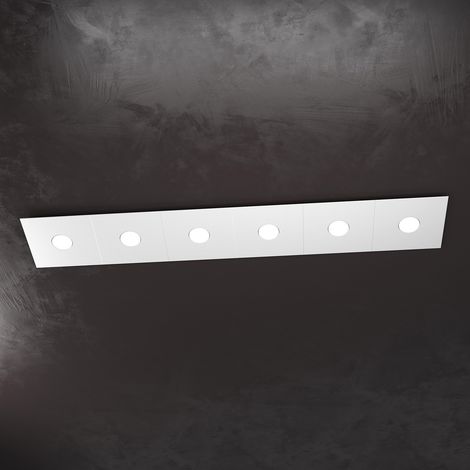 Applique Moderna Eccentric Metallo Grigio 6 Luci Gx53