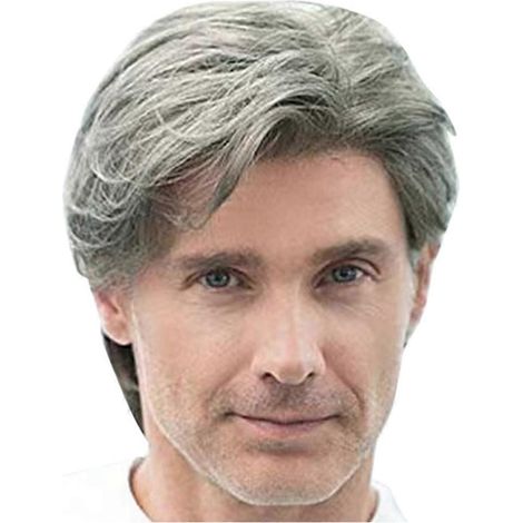 Synthetische Perücken mit Pony, hitzebeständig, kleberfrei, für Männer, kurze Perücken, Cosplay-Perücken, Perücken für den Alltag (1/5)