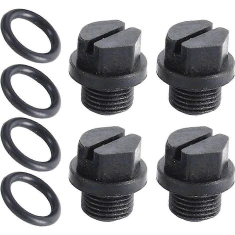 Lot de 4 paires de bouchons de tuyau pour pompe de piscine avec joint, accessoires de piscine (1/4)