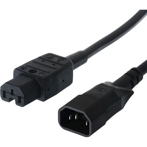 BACHMANN 356.1260 CÂBLE DE CONNEXION 230 V 10 A C14-C15 1 M