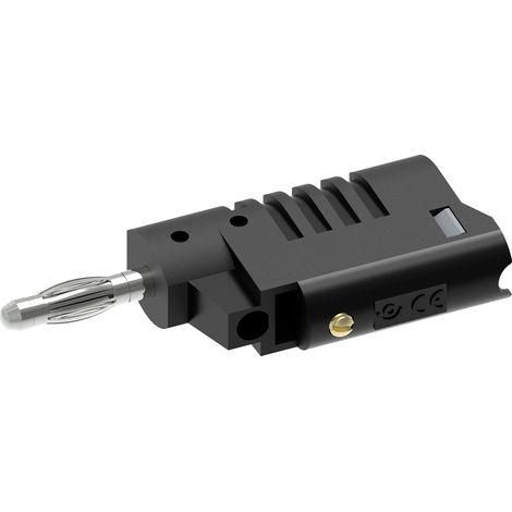 Electro PJP 1080-CD1-N Bananenstecker Stecker, gerade Stift-Ø: 4 mm Schwarz 1 St. (1/3)