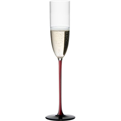 Verre à Champagne Rouge Noir (1/5)