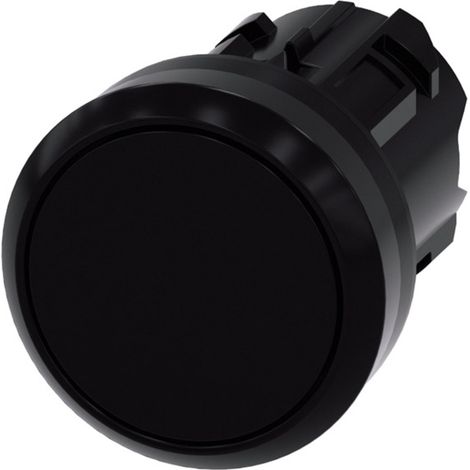 Siemens 3SU10000AB100AA0 3SU1000-0AB10-0AA0 Drucktaster Betätiger flach, Frontring Kunststoff Schwa (1/3)