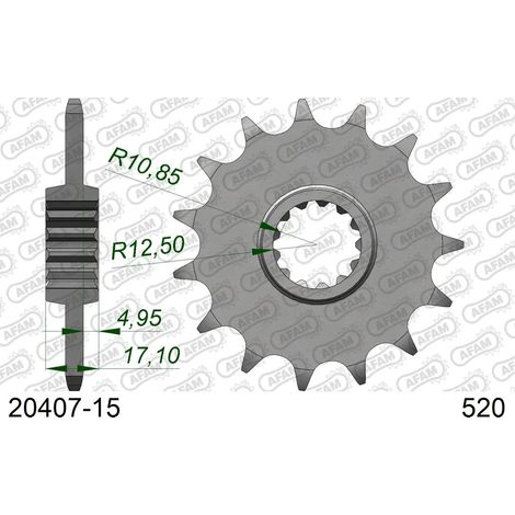 Pignon AFAM 20407-15 HONDA