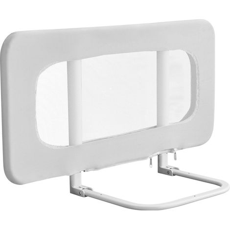 Bettgitter für Kinder 80 x 67 cm, faltbar und höhenverstellbar, verstärkter Eisenrahmen mit Oxford-Gewebe und abnehmbarem Netz (1/5)