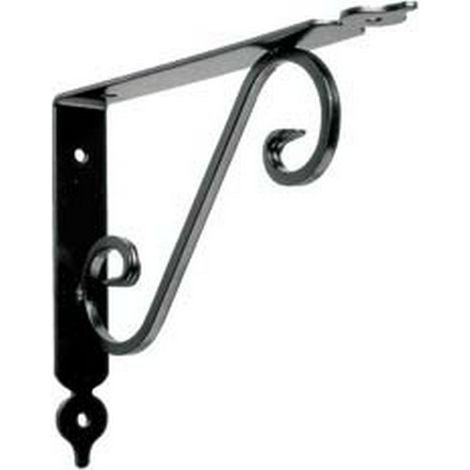 20PZ MENSOLE ORNAMENTALI BRACKETS NERE - mm.110x140x25