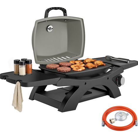 Barbecue a gaz 3,3 KW de table avec 1 bruleur pliable