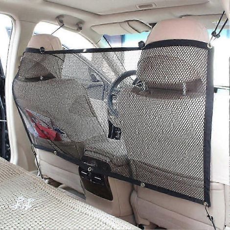 Online Store - Filet de sécurité pour animaux de compagnie en voiture - Grille de protection pour chien, 115 x 62 cm (1/3)