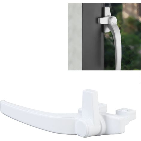 Manilla para ventana Juego de 4 Manilla de aleación de aluminio Apta para puertas y ventanas correderas Blanca (1/5)