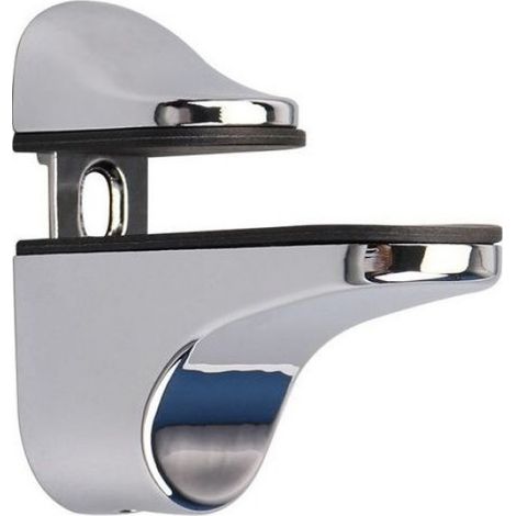Support De Tablettes En Verre - Alliage De Zinc - Réglable 3 À 20 Mm - Pour Étagères Murales En Verre Ou Bois - 4 Pièces (1/5)
