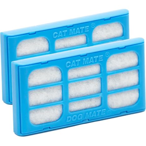 2 Filtre, Double Filtration, Charbon Actif, Pour Fontaine Eau Chat Chien (1/5)