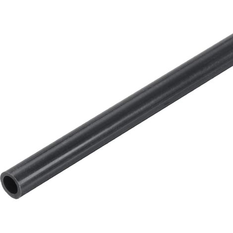2 x Rigid Round PVC Tubing 4 mm ID 6 mm OD 30 cm Long High Strength for Water Pipe, Aquarium, Fish Tank, Garden Greenhouse, Dark Grey (1/5)