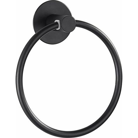 Handtuchhalter Ohne Bohren SUS304 Edelstahl Handtuchring 14cm Handtuchhalter für Badezimmer Wandmontage Schwarz
