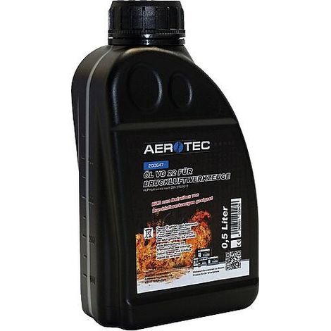 Huile hydraulique AEROTEC pour outils pneumatiques, contenu 500 ml