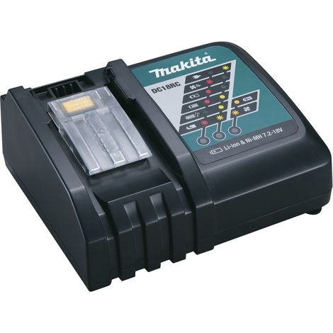 MAKITA Ladegerät DC18RC für 7,2 - 18,0 Volt Ni-Cd, NiMH, Li-Ion
