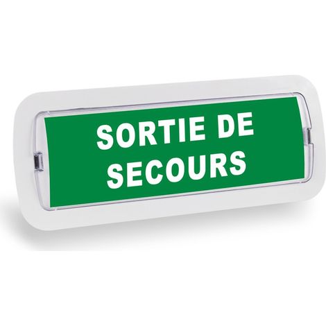 Kit Pictogramme autocollant "SORTIE DE SECOURS" + Bloc (1/5)