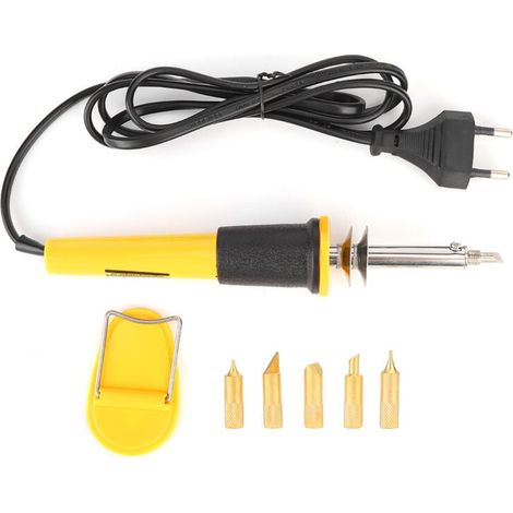 Stylo Pyrograveur Électrique 40W 220V Outil Artisanal Pour Cuir Et Bois Avec Prise UE (1/4)