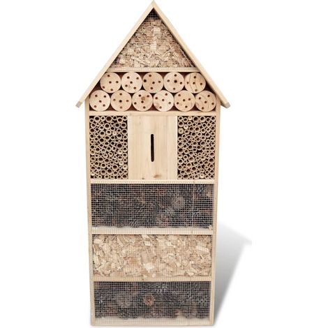 INLIFE Hôtel à insectes XXL 45,5x15x99 cm (1/5)