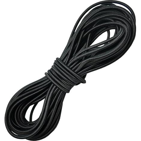 4 mm x 30 m Black Elastic Cord Rubber Cord (1/5)
