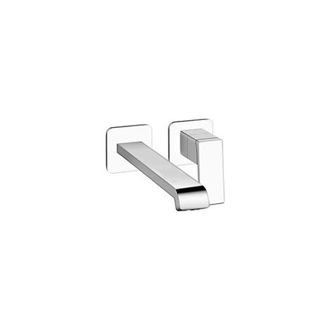 LAVABO MURAL LARGE QUADRI S 2 TROUS BEC 22.5 CM CHROME EX QS269 - CRISTINA ONDYNA QS25951 (1/2)