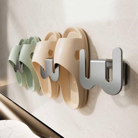 Porte-chaussures Mural - Lot de 4 Étagères à Chaussures Suspendues - Gain d'Espace pour Entrée ou Couloir - 4 Pièces (1/5)