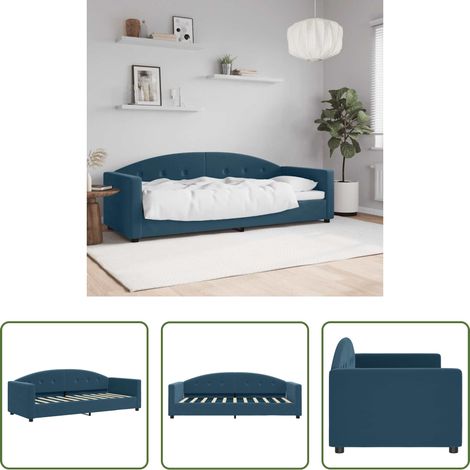 Sofa - Tagesbett Blau 80x200 cm Samt (1/5)