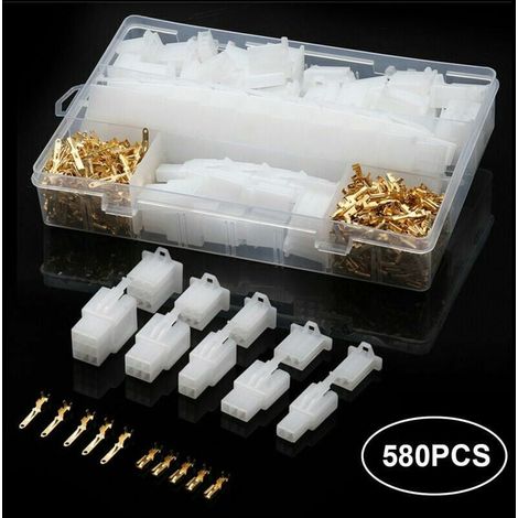 580Pcs Voiture Moto 50Sets Electrique 2.8Mm 2 3 4 6 9 Broche Fil Cable Connecteur Borne Avec Boite De Rangement (1/5)