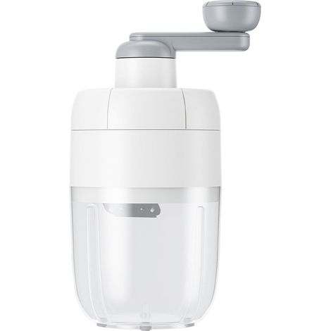 Rasoir à glace manuel avec manivelle, broyeur à glace portable avec lames en acier inoxydable et boîte de collecte de glace transparente, adapté à un usage domestique (1/5)