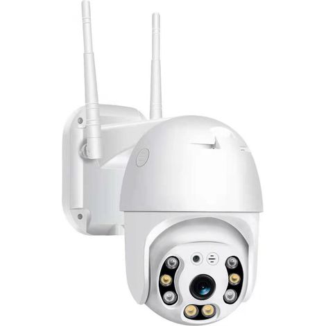 High-definition night vision surveillance camera with wireless WiFi and mobile phone remote control - Outdoor kit - 2MP 1080P, European standard, dual-light night vision, 3.6mm lens, 60m range. (1/4)