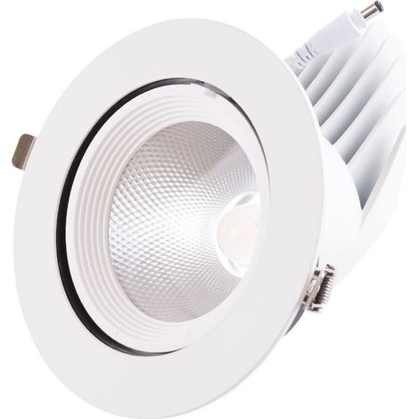 Spot LED Downlight 35W 5250Lm 2700ºK Circulaire Orientable 40 000H [HO-COB-C-OR-35W-WW] (1/5)