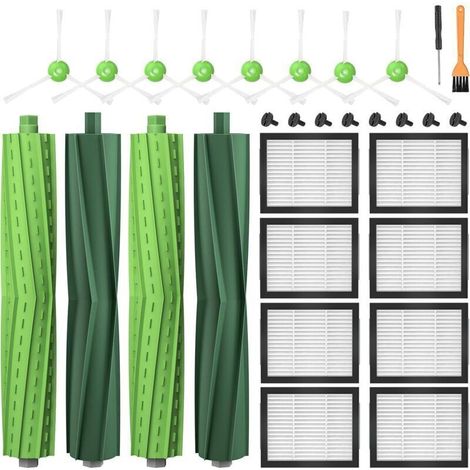 Lot de 22 accessoires pour iRobot Roomba i7 i7+ j7 j7+/Plus i3 i3+ i4 i4+ i6 i6+ i8 i8+ E5 E6 E7, pièces de rechange pour aspirateur iRobot Roomba E/I/J (1/4)