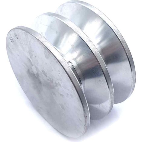 Poulie trapézoïdale aluminium moyeu plein SPB70/2ALU