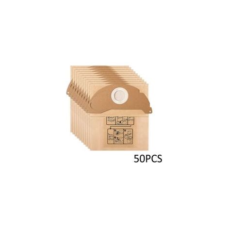 50 sacchetti per aspirapolvere compatibili con Karcher WD2 MV2 6.904-322.0 WD 2.200 WD2250 A2004 A2054 A2099, ricambi per aspirapolvere Karcher (1/4)