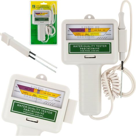 ZW75 TESTER DI PH DELL'ACQUA DELLA PISCINA, LIVELLO DI CLORO PRECISO, FUNZIONANTE A BATTERIA