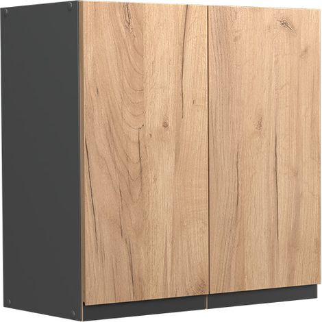 Armario colgante R-Line, Roble dorado, 60 cm Forma de J, Vicco
