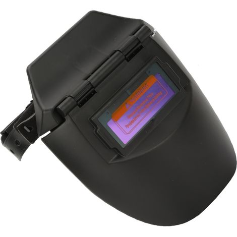 Solarbetriebene, selbstverdunkelnde fotoelektrische Schweißermaske, Schweißergesichtsschutz, Halbhelm (Schwarz) (1/5)