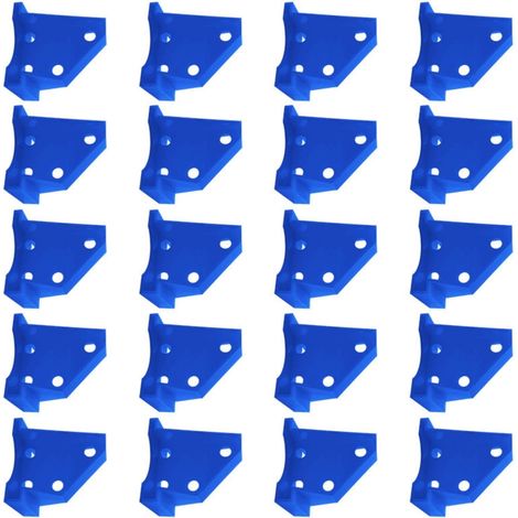 Expert Lot de 20 entretoises en polystyrène Configuration trilatérale Double espacement 6,35 mm Assurant le déni d'inclinaison empêche le mouvement Quatre mille plateformes en bois Entretoises Royal (1/5)