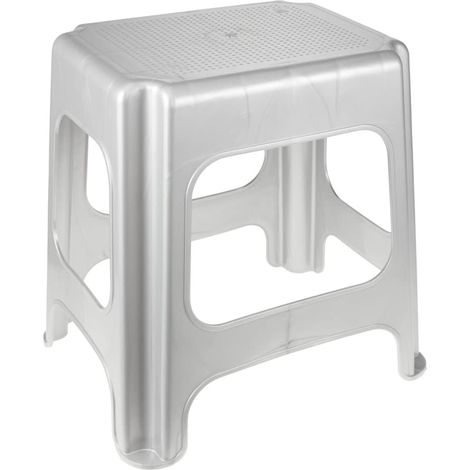 Maxi Tritt-Sitzhocker silver (1/4)