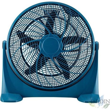 Ventilateur de sol métal bleu 20'' 50cm 100W 3 vitesses, TH-KB03 Thulos