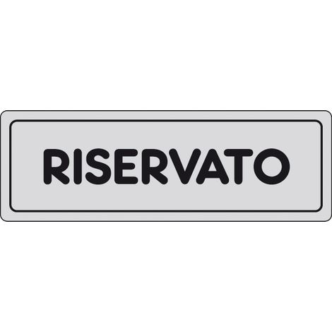 ETICHETTA ADESIVA 150X50 RISERVATO- 10,0 pz