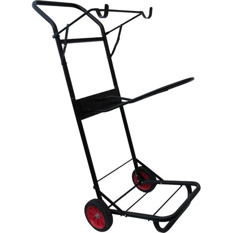 Horse Tack Trolley (Saddle Rack Cart Portable Folding Wheels Equestrian Rolling Carrier) (1/5)
