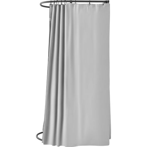 Mophorn Tragbarer Umkleideraum mit robusten Polyestervorhängen, Sichtschutz und Haken, ideal für Boutiquen, Einkaufszentren und Schneidereien, 100 x 95 x 200 cm (Grauweiß) (1/5)